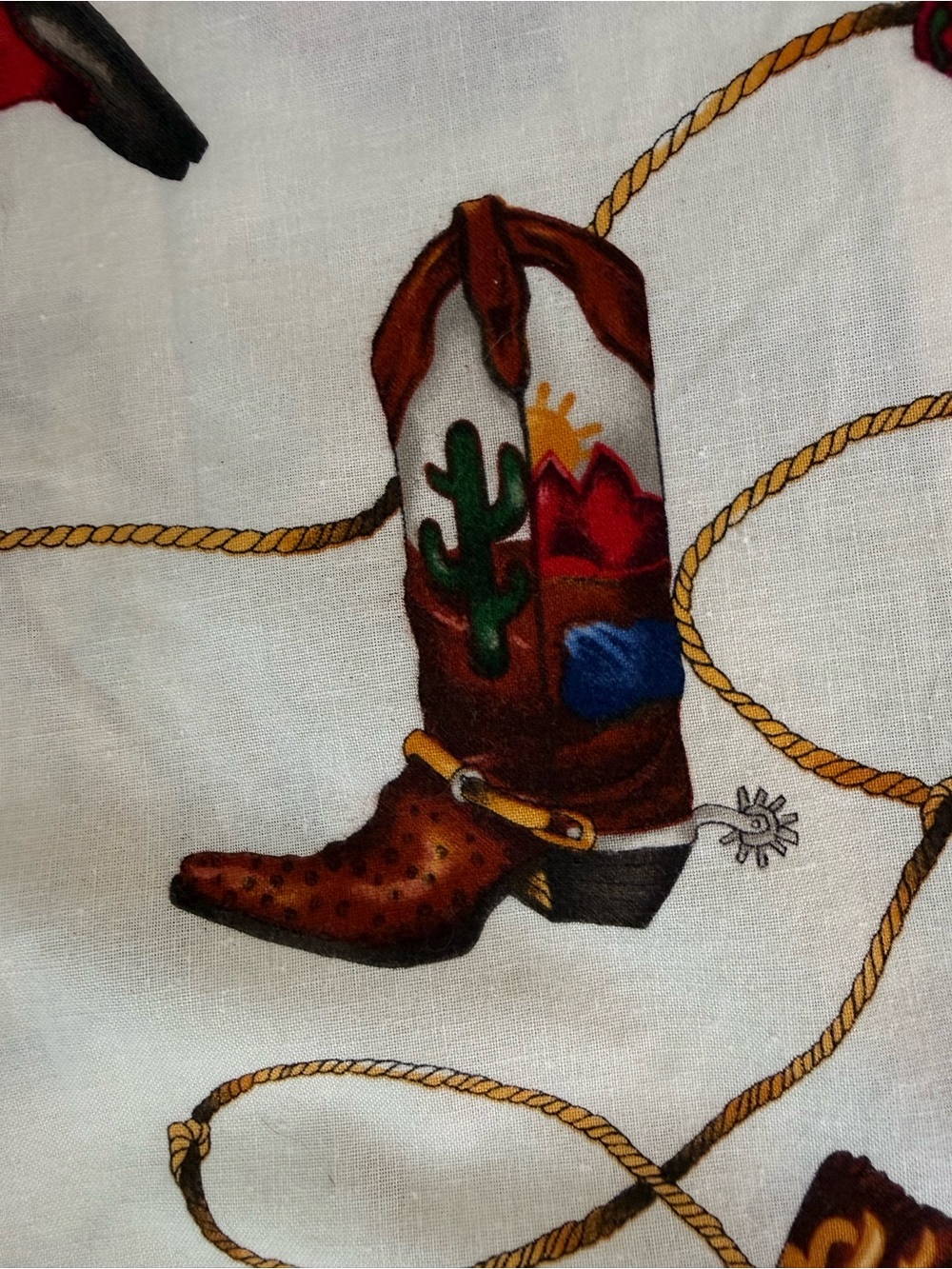 Vintage Roper Cowboy Boot Button Up Dress Shirt Embroidered Women’s sz 9/10 90s - Picture 13 of 16